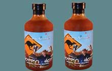 Hop'n'hot all natural hot sauce jalapeno, honey, mustard amazing award winning secret sauce